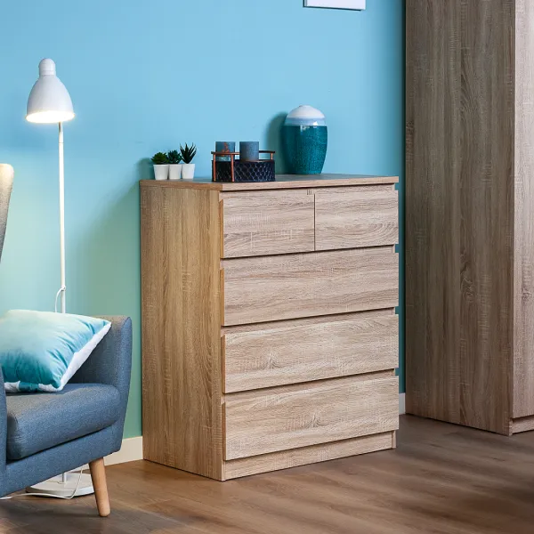 2.05.02.080.3 МАЛЬТА комод 3+2 ящика 80х99 сонома RU