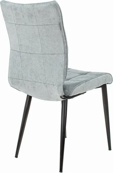 Стул для дома Бюрократ CH-K10 серо-голуб. Light 28 металл черный на ножках (CH-K10_1/LT28)