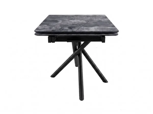 Стол DikLine BKX110 Керамика серый глянец (italian middle grey)/подстолье черное/опоры черные (2уп.)