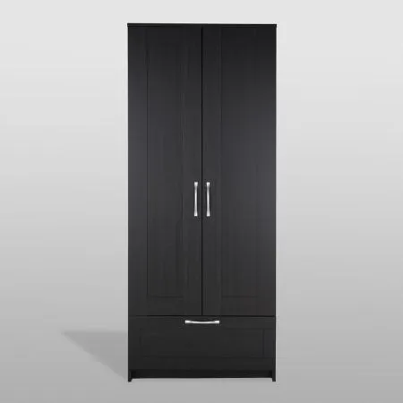 2.02.01.240.5 СИРИУС шкаф для одежды 2 двери и 1 ящик Дуб Венге RU