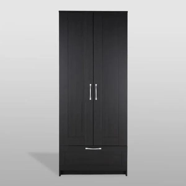 2.02.01.240.5 СИРИУС шкаф для одежды 2 двери и 1 ящик Дуб Венге RU