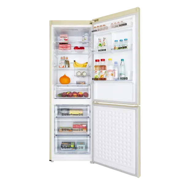 Холодильник-морозильник с инвертором MAUNFELD MFF187NFI10_1 Бежевый