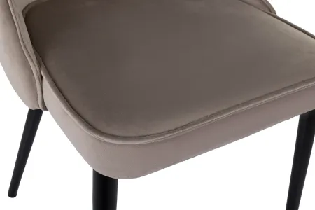 Стул для дома Бюрократ CH-K4 т.бежевый Holland 61 металл черный на ножках (CH-K4_1/HL61)