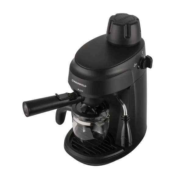 Кофемашина рожкового типа MAUNFELD MF-733BK Черный