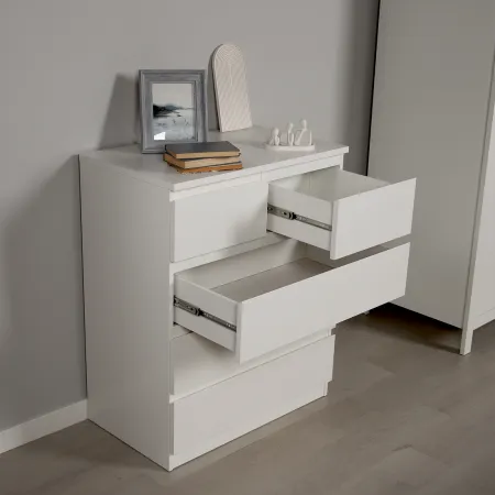 2.05.02.080.1 МАЛЬТА комод 3+2 ящика 80х99 белый RU