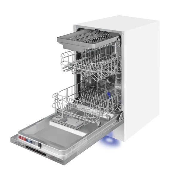 Посудомоечная машина с Aqua Stop MAUNFELD MLP45130 Light Beam Белый