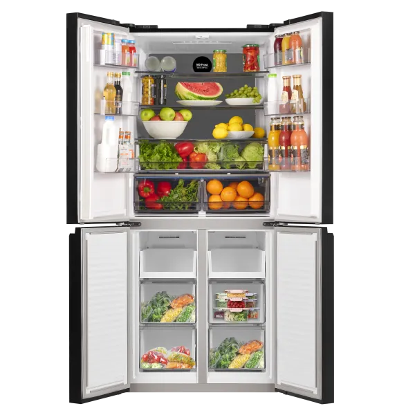 Холодильник с инвертором MAUNFELD MFF183NFE Черный