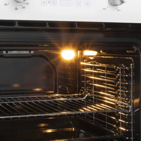 Шкаф духовой газовый с электрическим грилем MAUNFELD MOGM703W Белый