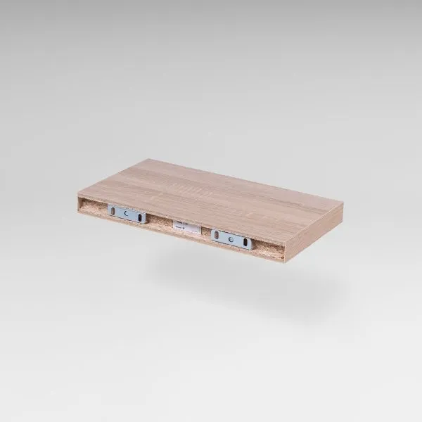 S00722 Фора 1.4 полка настенная 40х25х3.7, дуб беленый