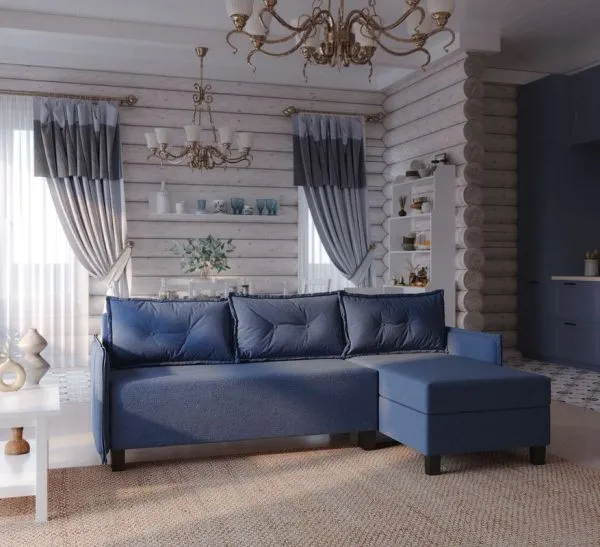 Диван-кровать угловой Киркас Malmo 79 (blue)