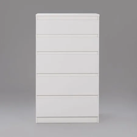 2.03.02.070.1 КАСТОР комод 5 ящиков RU белый