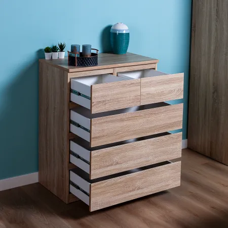 2.05.02.080.3 МАЛЬТА комод 3+2 ящика 80х99 сонома RU