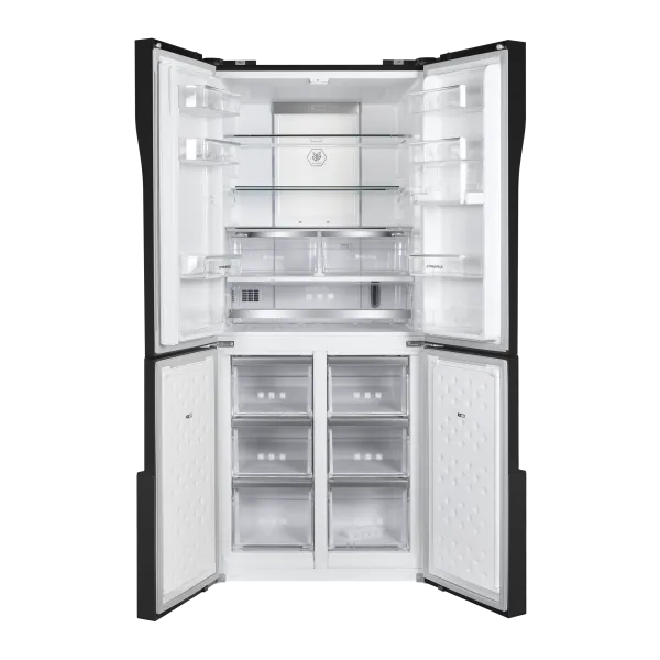 Холодильник с инвертором MAUNFELD MFF182NFSB Черный