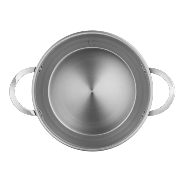 Кастрюля MAUNFELD GERDA MCS25S07 из нержавеющей стали со стеклянной крышкой, 18 см, 2,5 л. Нержавеющая сталь