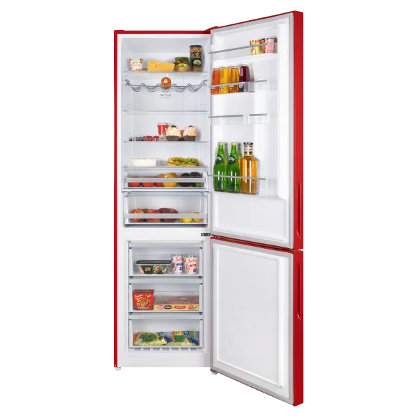 Холодильник MAUNFELD MFF200NFR Красный