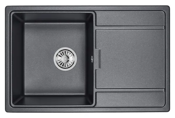 7804, БАЗАЛЬТ, кухонная мойка, кварц