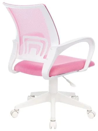 Кресло Бюрократ CH-W695NLT розовый TW-06A TW-13A сетка/ткань крестов. пластик пластик белый
