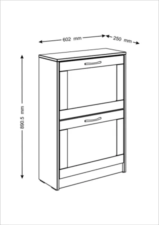 2.02.10.430.1 СИРИУС тумба для обуви 60х89 белая RU