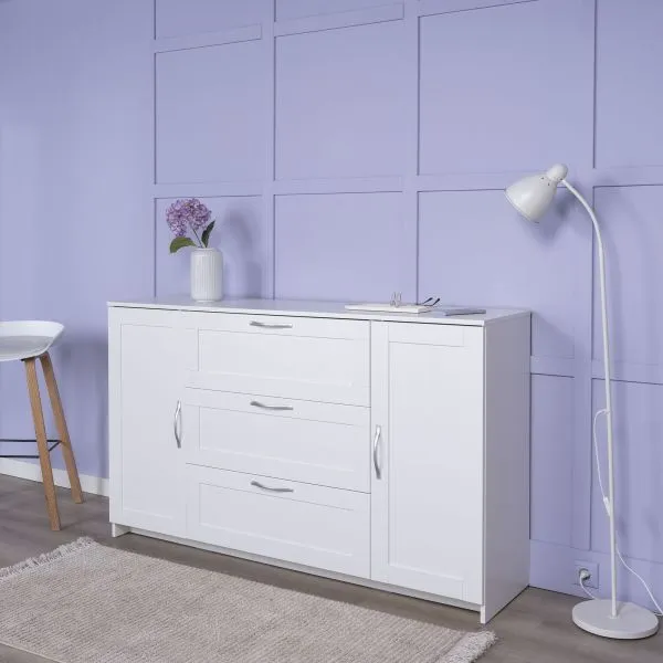 2.02.03.290.1 СИРИУС тумба 2 двери и 3 ящика 156х95 белая RU