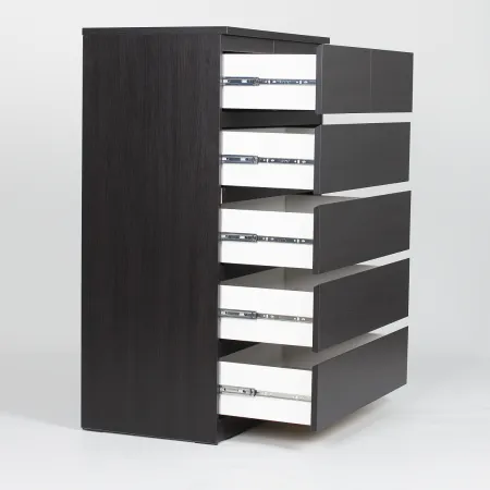 Комод МАЛЬТА высокий с шестью выдвижными ящиками, цвет Дуб Венге