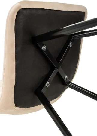 Стул для дома Бюрократ CH-K1_4 комплект 4шт бежевый Holland 06 металл черный на ножках (CH-K1_1/HL07_4)