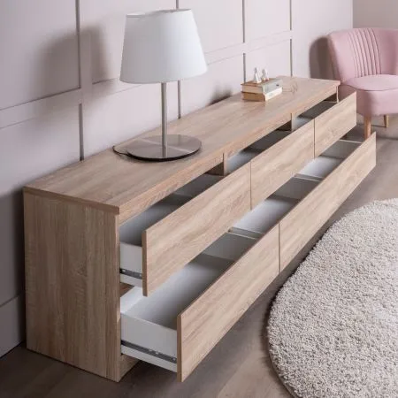 2.03.03.110.3 КАСТОР тумба 6 ящиков RU сонома