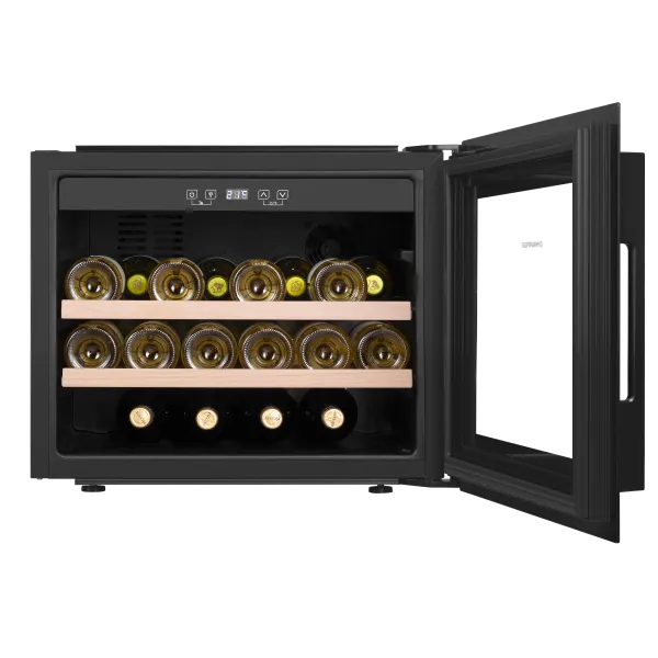 Винный шкаф встраиваемый MAUNFELD MBWC-62S28 Черный