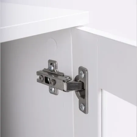 2.02.03.360.1 СИРИУС тумба 2 двери со стеклом 78х95 белая RU