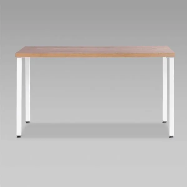 S00913 Ингар 2/ТТ стол письменный 140x75x55, дуб беленый/белый