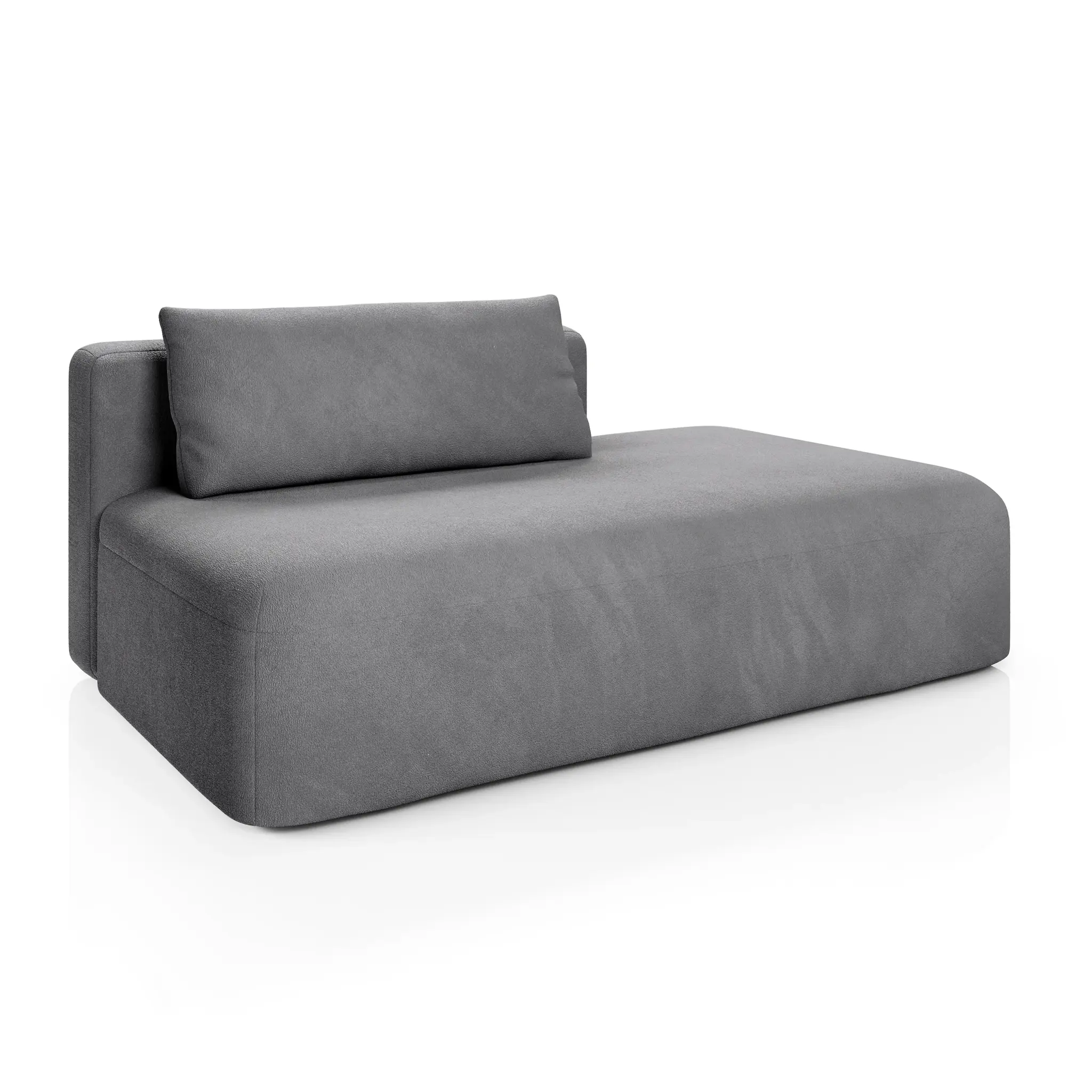 НОВЫЕ ЭМОЦИИ МИНИ Диван прямой, серый, угол правый