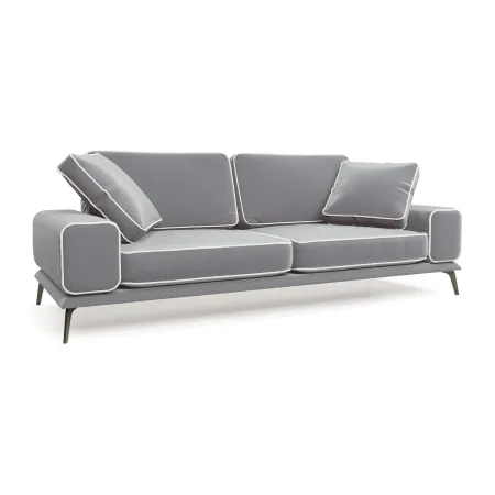 Солнечное побережье Диван прямой, галечный серый