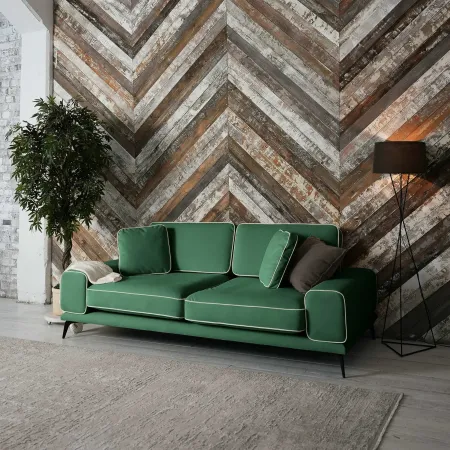 Солнечное побережье Диван прямой, зеленый