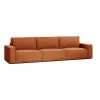 КОРСО XL Диван тканевый прямой терракотовый