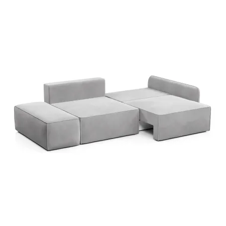 ПОРТЛЕНД Диван прямой с банкеткой светло-серый