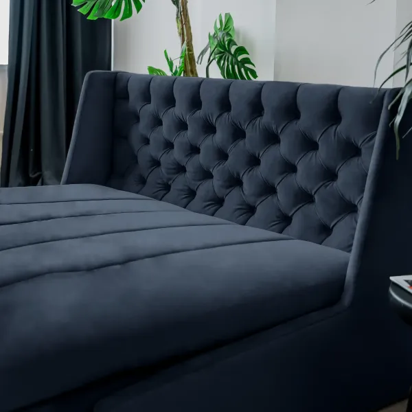 РИЧМОНД Складная кровать темно-синяя, 185