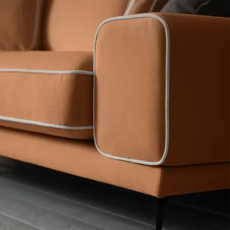 Солнечное побережье Диван угловой, персиковый