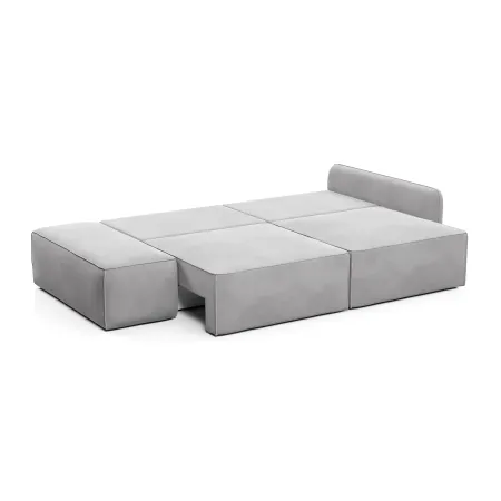 ПОРТЛЕНД Диван прямой с банкеткой светло-серый