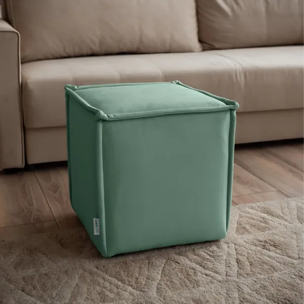 Маленькая радость Пуф квадратный мятный