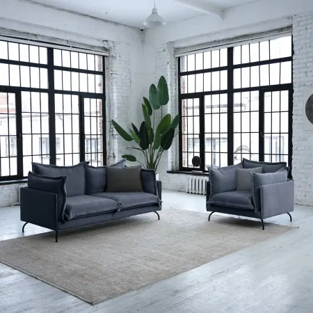 Облако комфорта Кресло, серо-синий