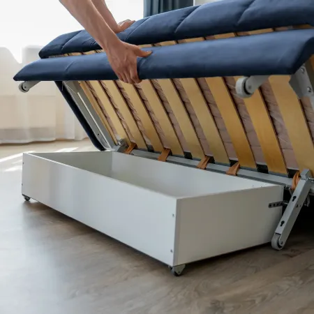 РИЧМОНД Складная кровать темно-синяя, 160