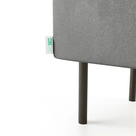 Маленькая радость Пуф прямоугольный на ножках, светло-серый