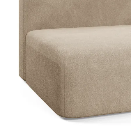 НОВЫЕ ЭМОЦИИ Диван прямой, латте, банкетка справа