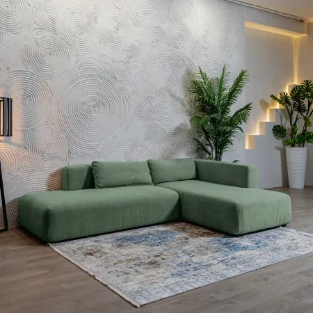 НОВЫЕ ЭМОЦИИ Диван угловой, темно-зеленый