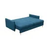 СКАНДИ Диван тканевый прямой синий