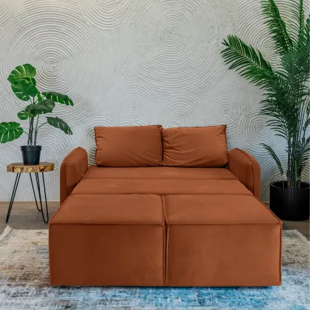 ПОРТЛЕНД МИНИ Диван прямой терракотовый