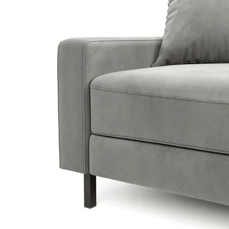 Хорошее настроение Диван прямой, серебристо-серый