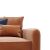 ПОРТЛЕНД Диван угловой с банкеткой терракотовый