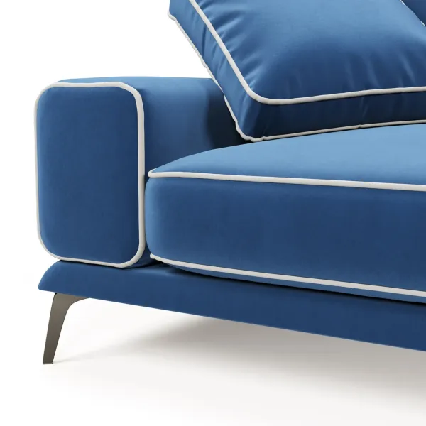 Солнечное побережье Диван угловой, сапфировый