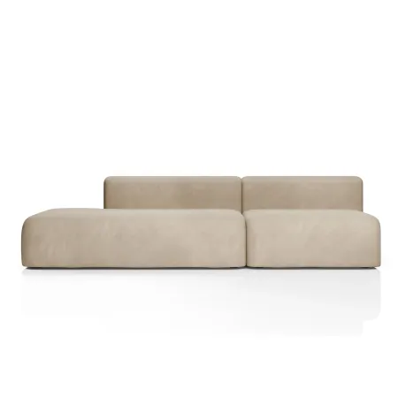 НОВЫЕ ЭМОЦИИ Диван прямой, латте, банкетка слева