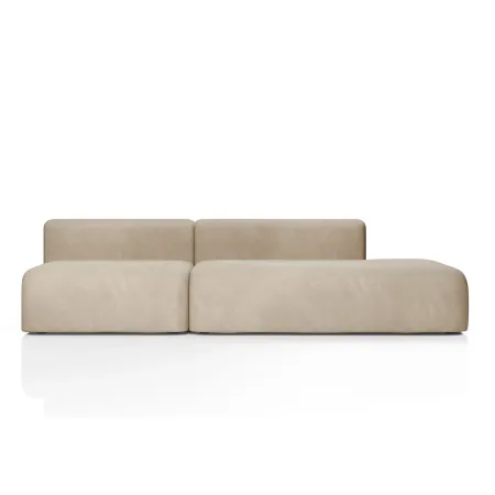 НОВЫЕ ЭМОЦИИ Диван прямой, латте, банкетка справа